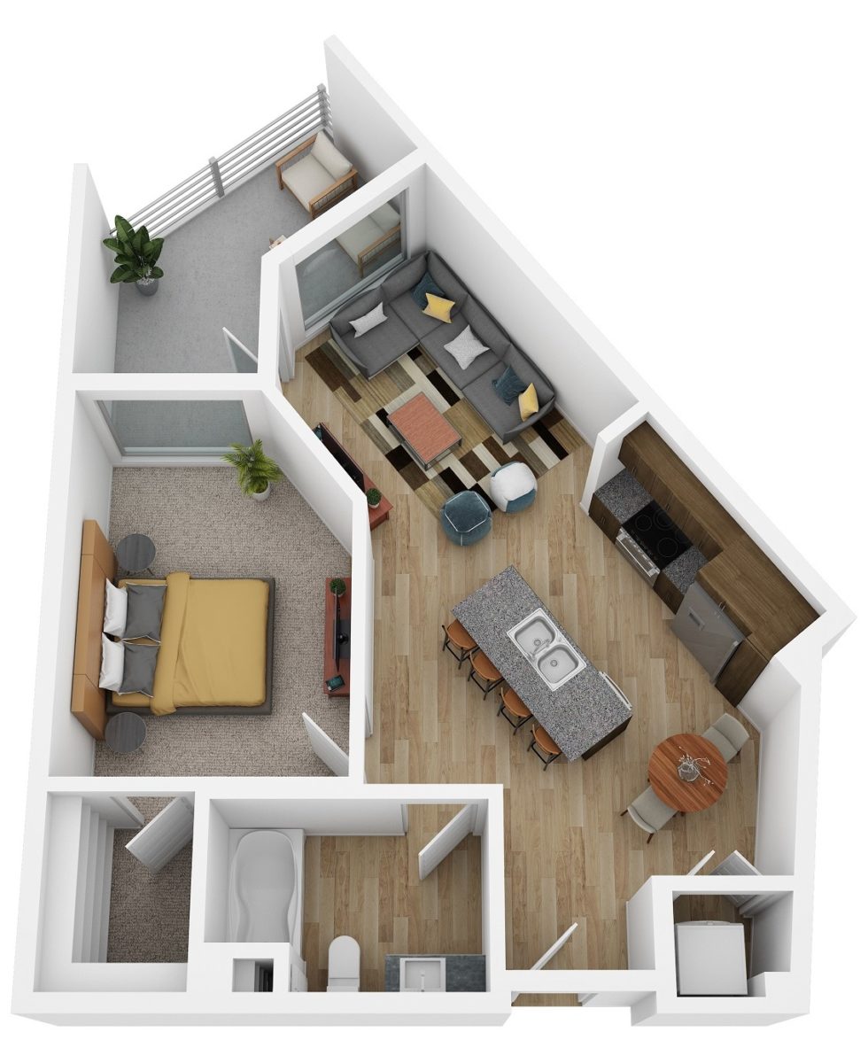 Studio, 1-, 2- & 3-Bedroom Apartments | Bell South City