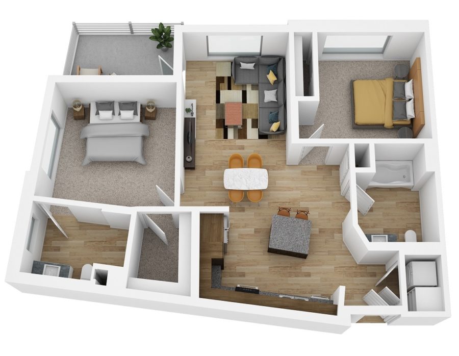 Studio, 1-, 2- & 3-Bedroom Apartments | Bell South City
