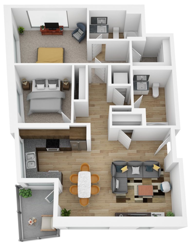 Studio, 1-, 2- & 3-Bedroom Apartments | Bell South City